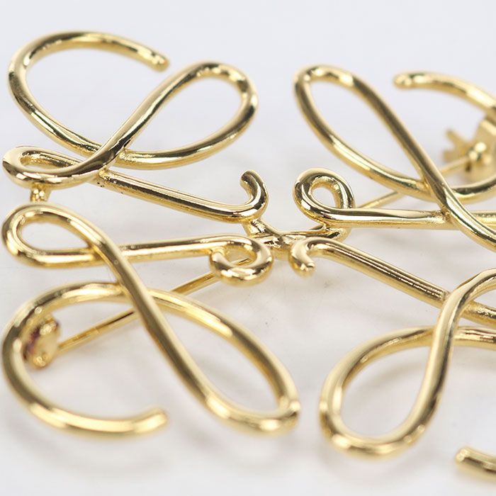 Loewe Anagram Brooch Metal — view 4