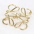 Loewe Anagram Brooch Metal