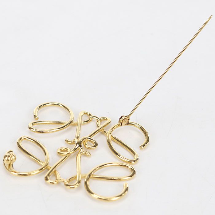 Loewe Anagram Brooch Metal — view 2