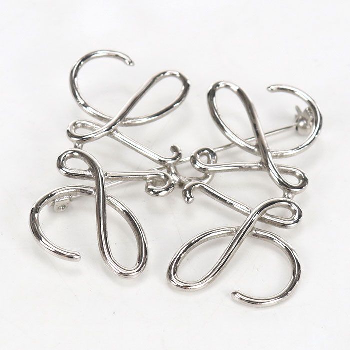 Loewe Anagram Brooch Metal