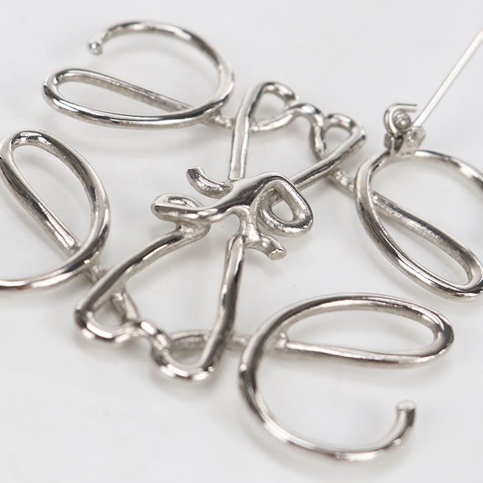 Loewe Anagram Brooch Metal — view 3