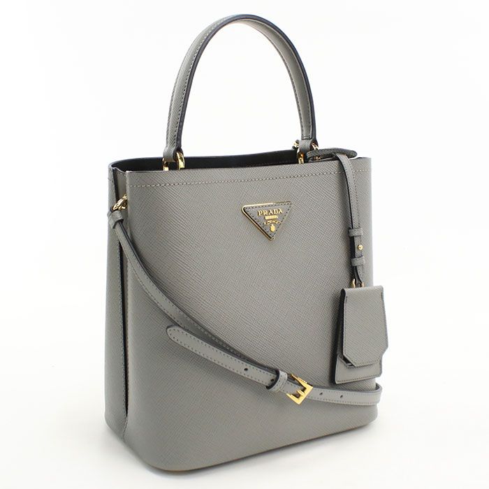 Prada 2-Way Pannier Handbag Leather