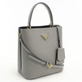 Prada 2-Way Pannier Handbag Leather