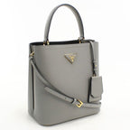 Prada 2-Way Pannier Handbag Leather