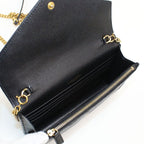 Saint Laurent Cassandra Envelope Chain Wallet Leather Shoulder — view 3