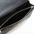Saint Laurent Cassandra Envelope Chain Wallet Leather Shoulder — view 4
