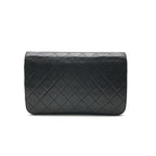 Chanel CC Logo Quilted Push Lock Chain Shoulder Bag Black — view 2