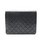 Chanel Quilted CC Logo Chain Shoulder Bag Push Lock Lambskin — view 2