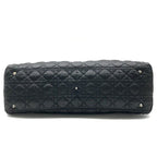 Dior Nylon Cannage Chain Hand Tote Black — view 4