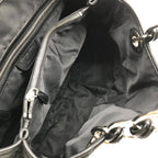 Dior Nylon Cannage Chain Hand Tote Black — view 8
