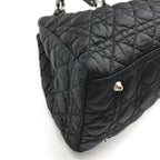 Dior Nylon Cannage Chain Hand Tote Black — view 6