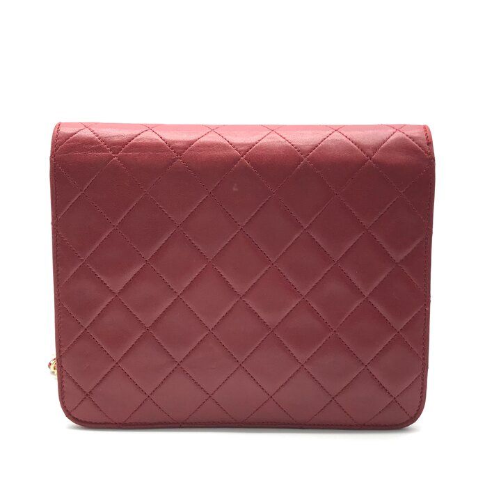 Chanel CC Logo Mini Quilted Push Lock Lambskin Chain Shoulder Bag — view 2