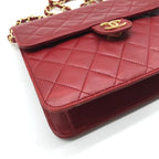 Chanel CC Logo Mini Quilted Push Lock Lambskin Chain Shoulder Bag — view 5