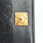 Chanel Mini Quilted CC Logo Chain Shoulder Bag Push Lock Lambskin — view 9
