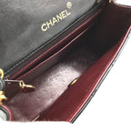 Chanel Mini Quilted Turnlock Lambskin Chain Shoulder Bag Black — view 9