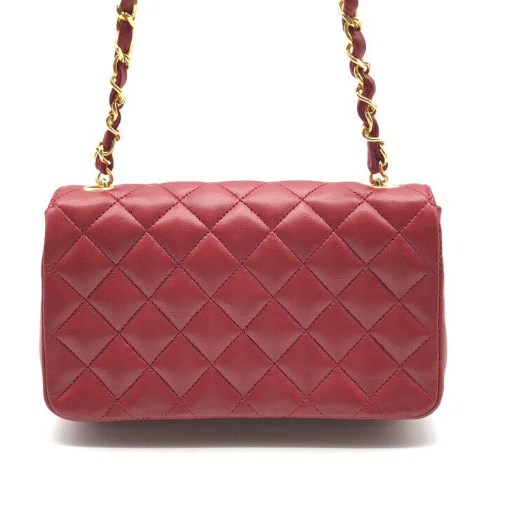 Chanel CC Logo Mini Quilted Turnlock Lambskin Chain Shoulder Bag — view 2