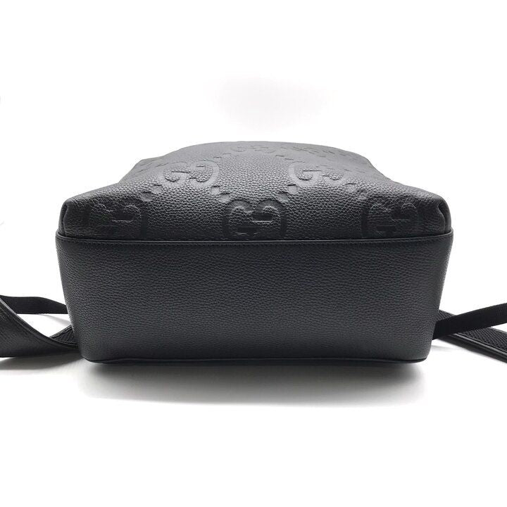 Gucci Jumbo GG Leather Backpack Pack Black — view 4