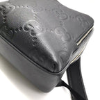 Gucci Jumbo GG Leather Backpack Pack Black — view 5