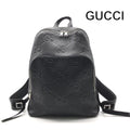 Gucci Jumbo GG Leather Backpack Pack Black