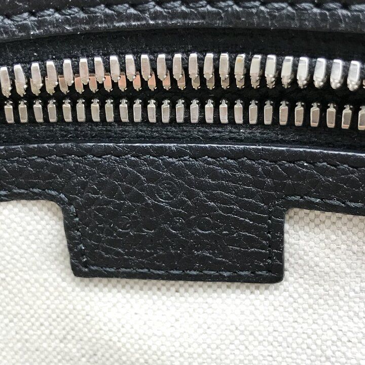 Gucci Jumbo GG Leather Backpack Pack Black — view 9