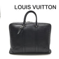 Louis Vuitton Epi Porto Document Business Hand Bag Black