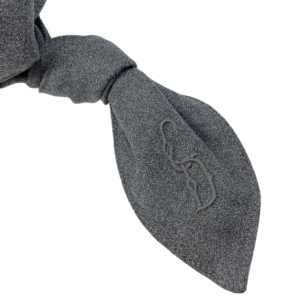 Dior Ribbon Logo Cap Hat Wool Gray — view 9