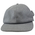 Dior Ribbon Logo Cap Hat Wool Gray