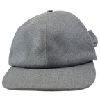 Dior Ribbon Logo Cap Hat Wool Gray