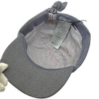 Dior Ribbon Logo Cap Hat Wool Gray — view 5