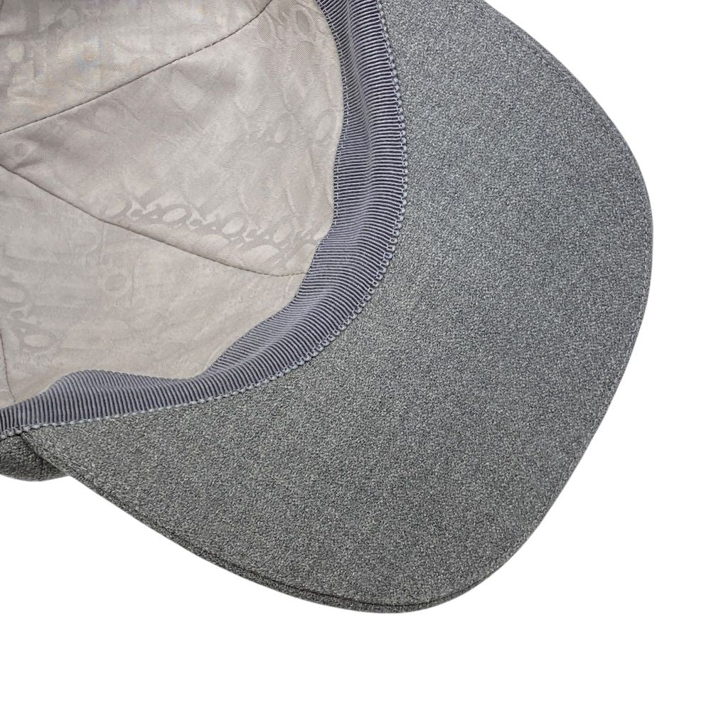 Dior Ribbon Logo Cap Hat Wool Gray — view 6