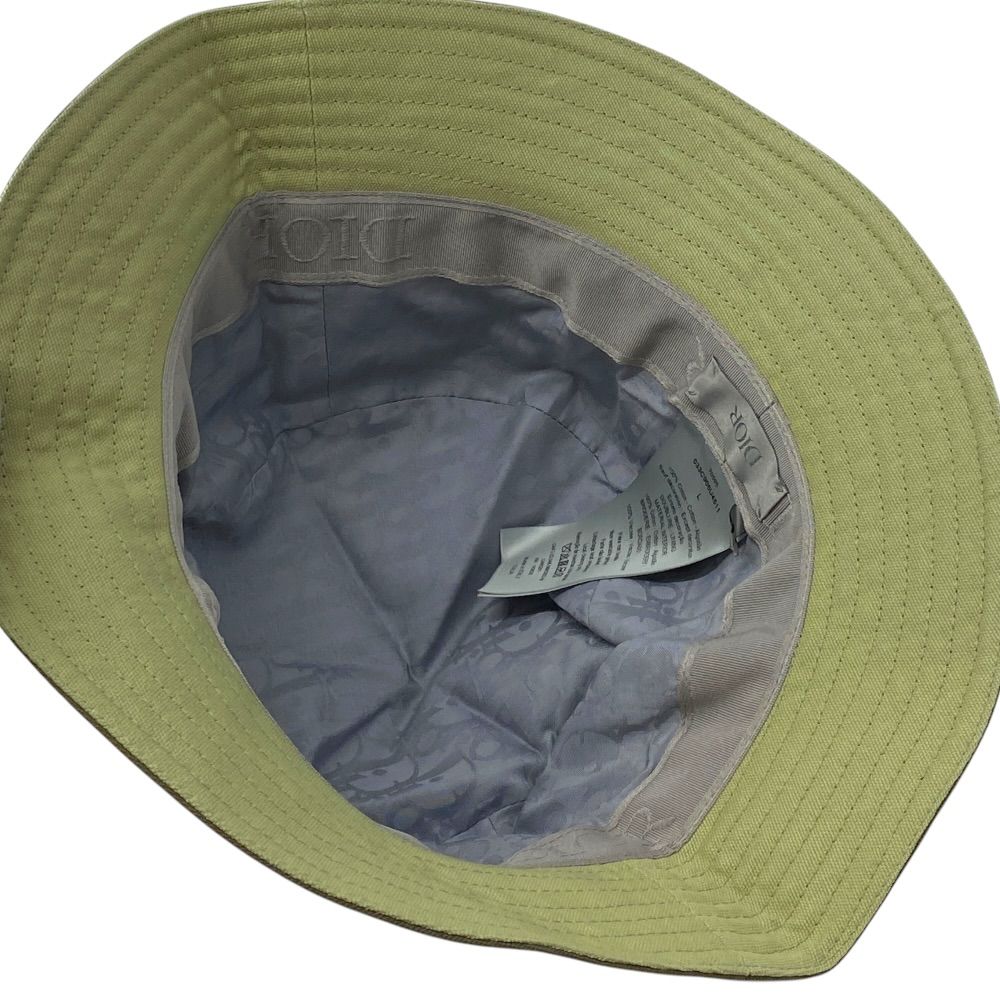 Dior Travis Scott Cactus Jack Homme Bucket Hat Cotton Khaki — view 6