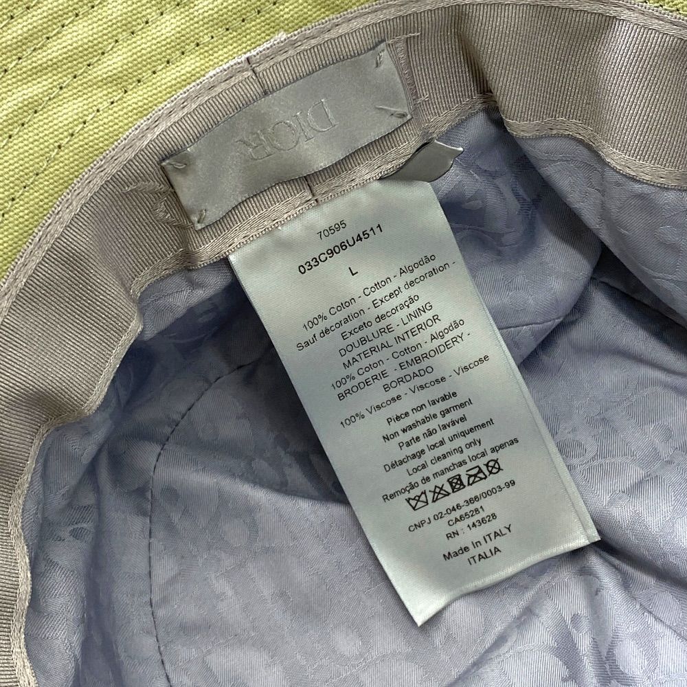 Dior Travis Scott Cactus Jack Homme Bucket Hat Cotton Khaki — view 8
