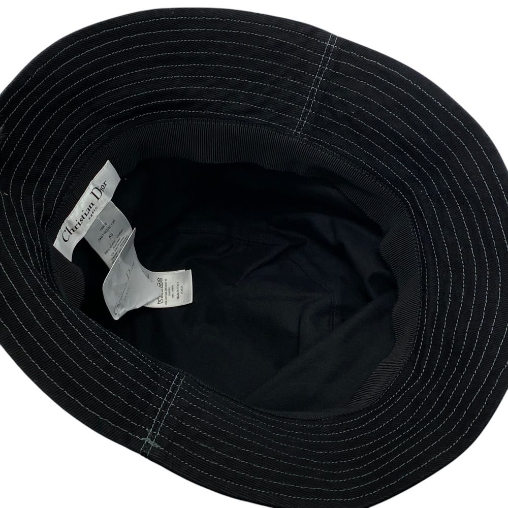 Dior Union Bob Hat Bucket Hat Cotton Black — view 6