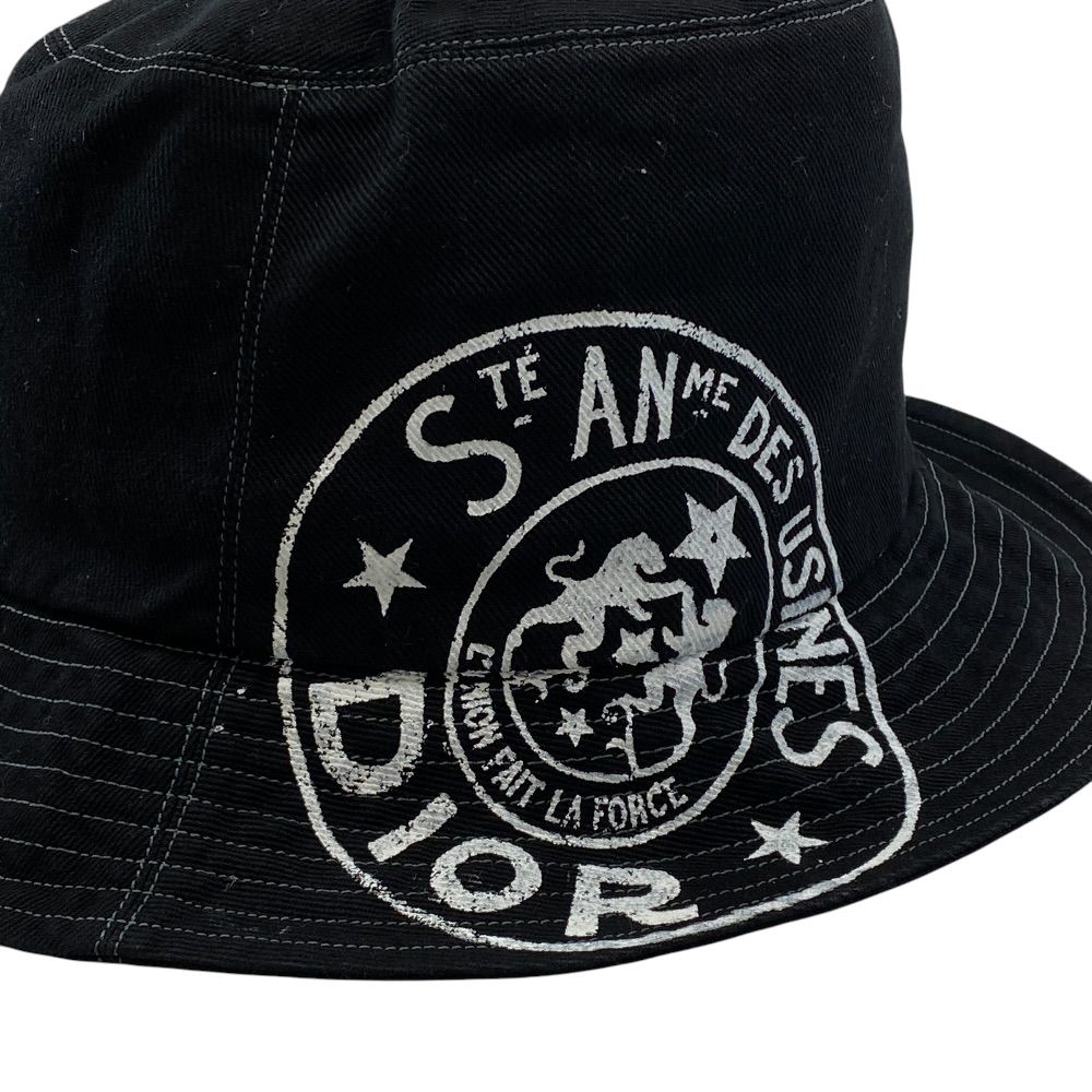 Dior Union Bob Hat Bucket Hat Cotton Black — view 5