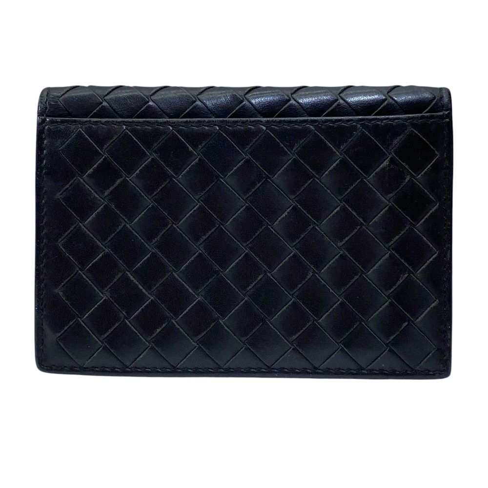 Bottega Veneta Intrecciato Bifold Card Case Business Holder Leather Brown — view 2