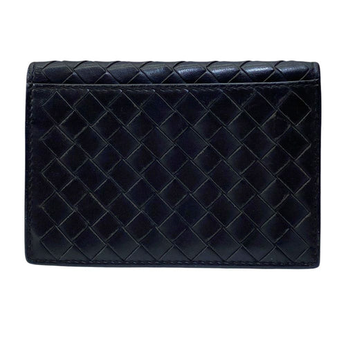 Bottega Veneta Intrecciato Bifold Card Case Business Holder Leather Brown — view 2