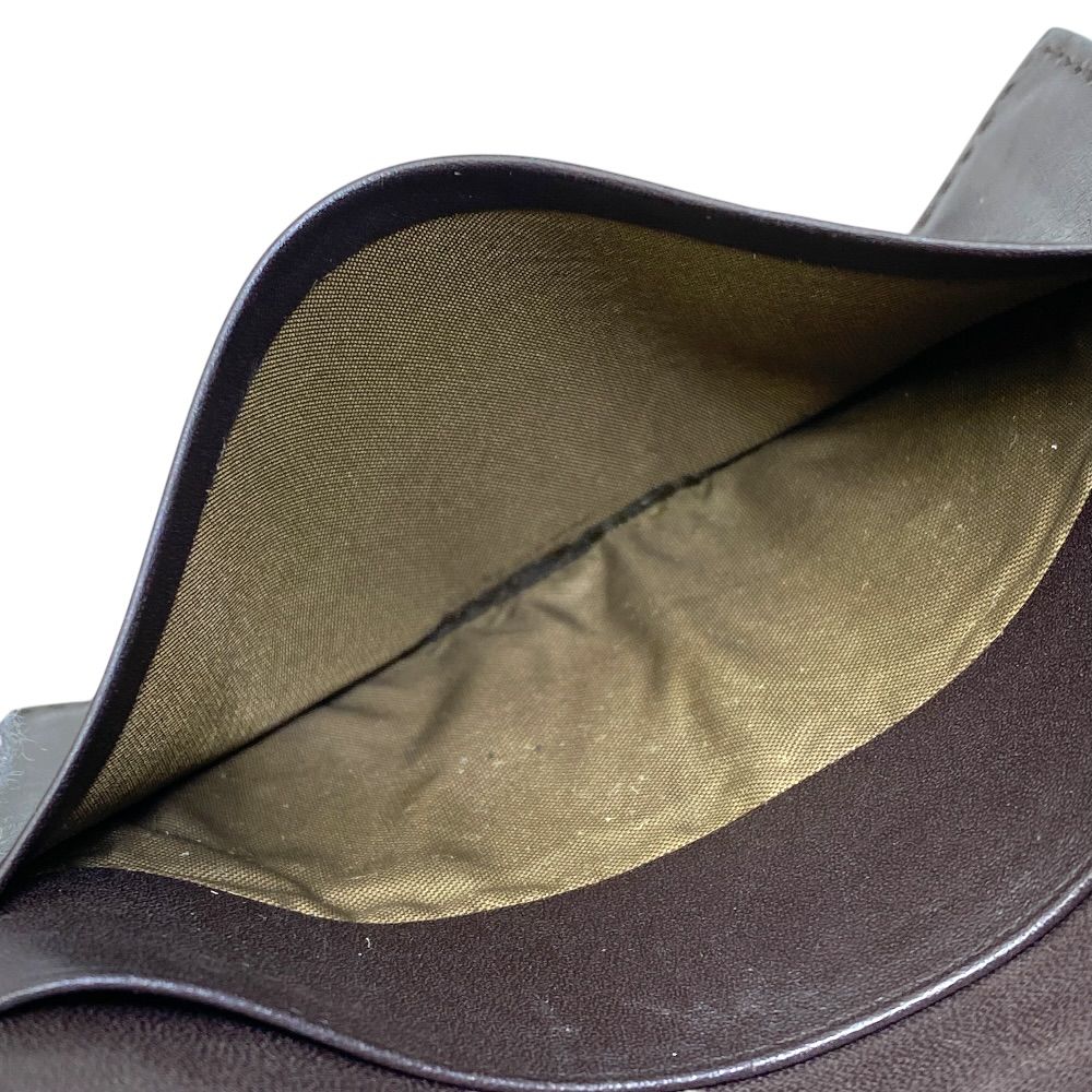 Bottega Veneta Intrecciato Bifold Card Case Business Holder Leather Brown — view 9