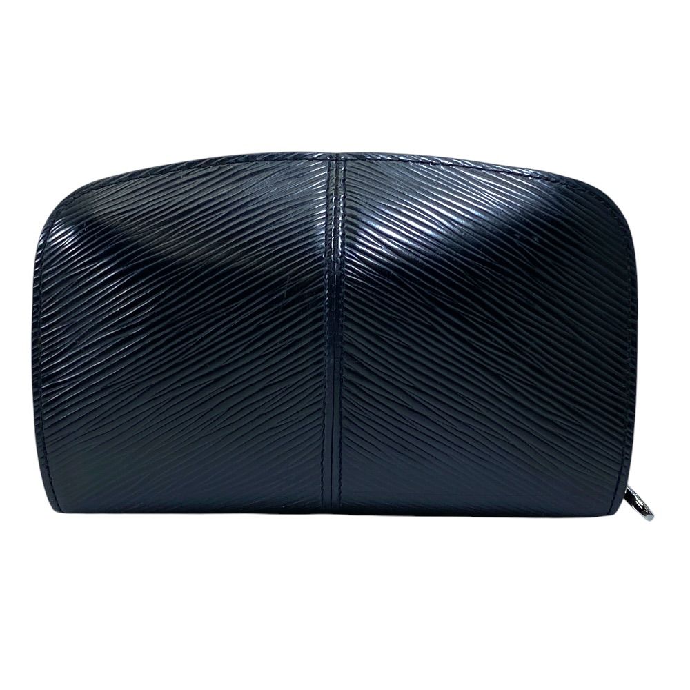 Louis Vuitton Portefeuille Epi Coin Case Wallet Pouch Zip Around Leather Black — view 2