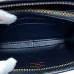 Louis Vuitton Portefeuille Epi Coin Case Wallet Pouch Zip Around Leather Black — view 6