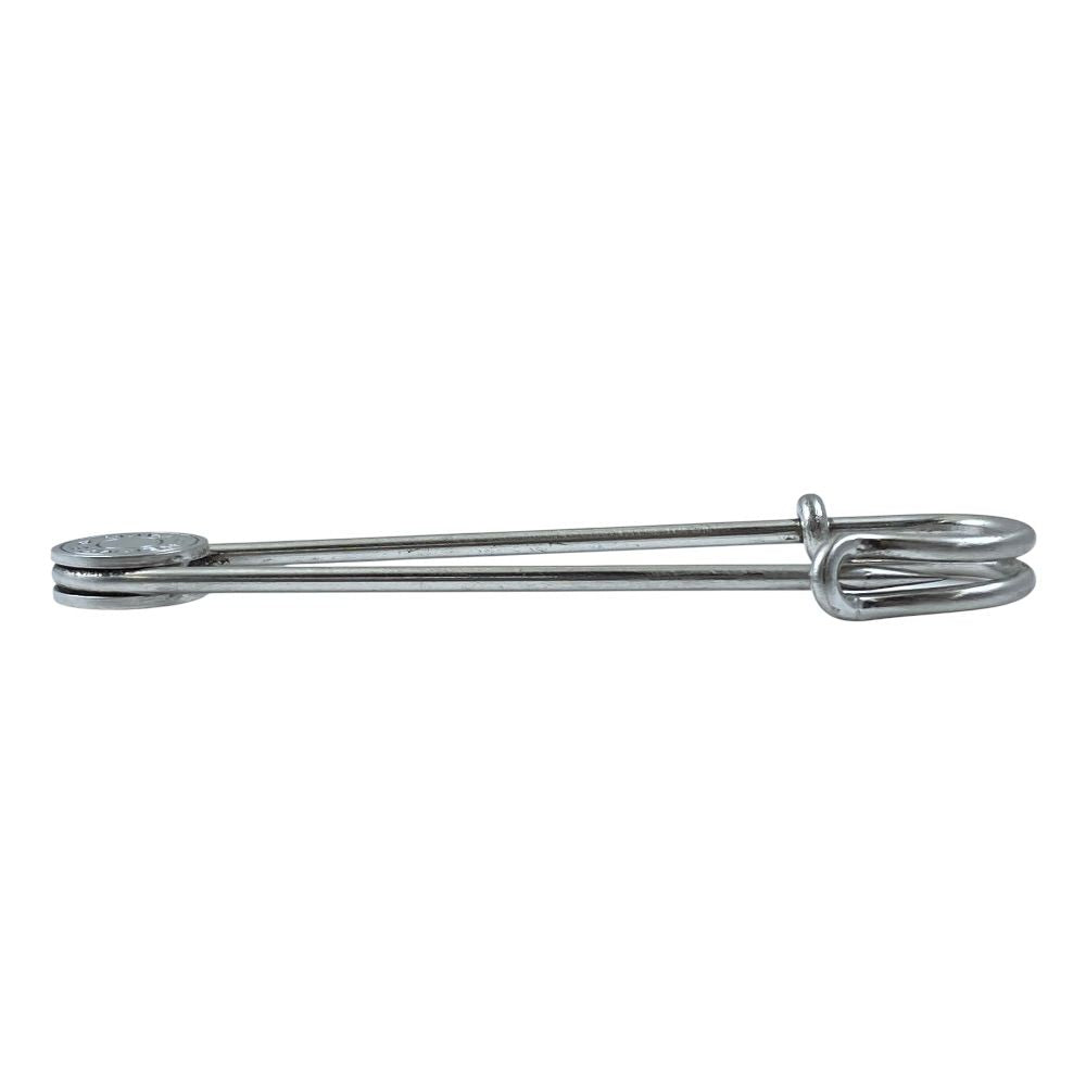 Hermes Series Pin Brooch Safety Pin Metal Silver Practical — view 3