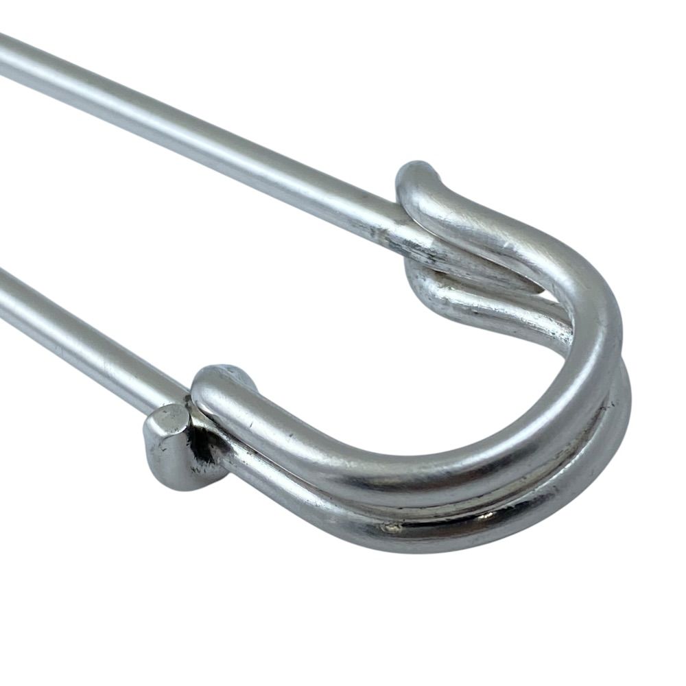 Hermes Series Pin Brooch Safety Pin Metal Silver Practical — view 8