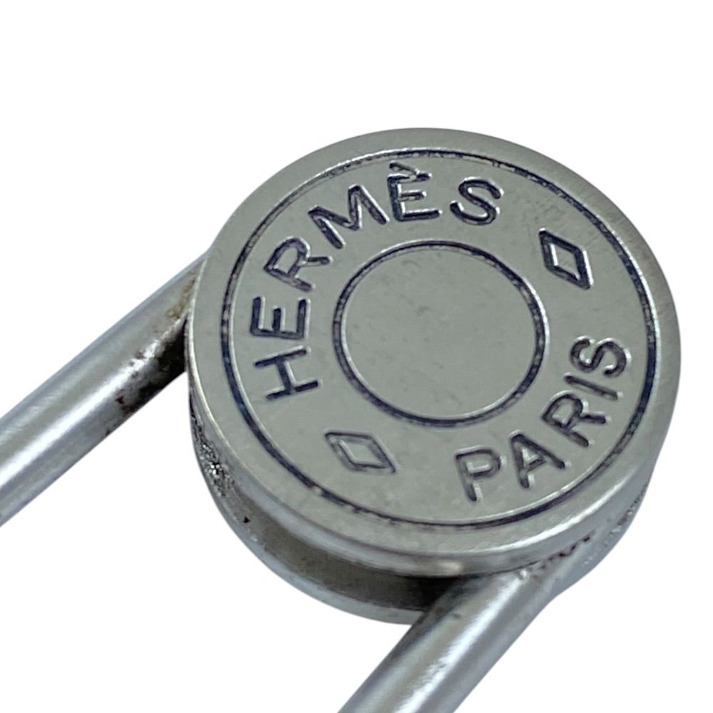Hermes Series Pin Brooch Safety Pin Metal Silver Practical — view 5