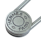 Hermes Series Pin Brooch Safety Pin Metal Silver Practical — view 6
