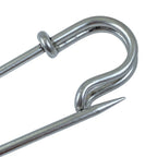 Hermes Series Pin Brooch Safety Pin Metal Silver Practical — view 7
