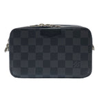 Louis Vuitton Alpha Wearable Wallet Damier Graphite Pouch Black Gray Crossbody