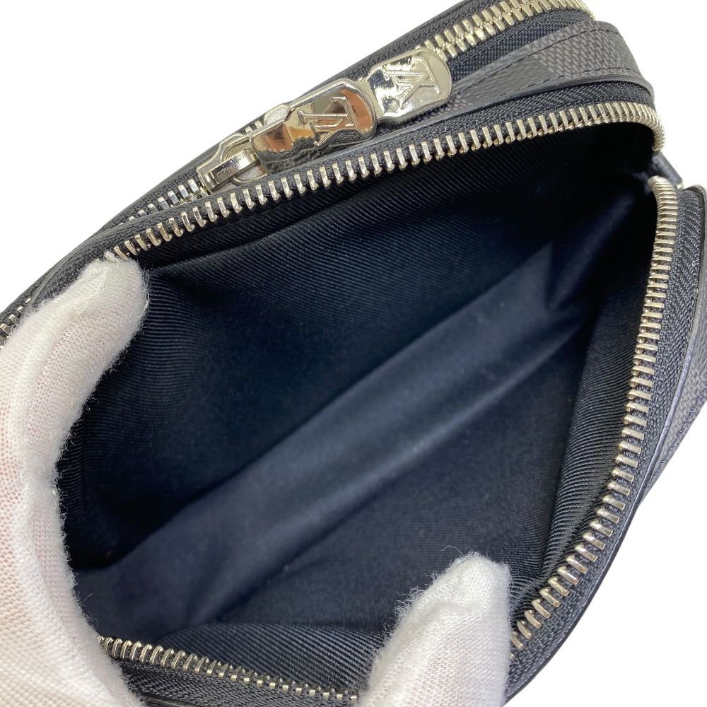 Louis Vuitton Alpha Wearable Wallet Damier Graphite Pouch Black Gray Crossbody — view 5