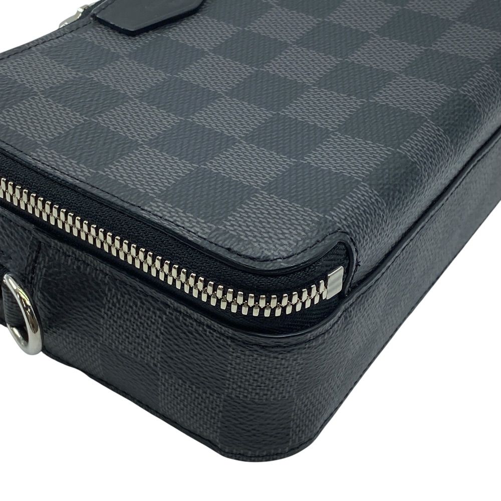 Louis Vuitton Alpha Wearable Wallet Damier Graphite Pouch Black Gray Crossbody — view 4