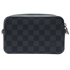 Louis Vuitton Alpha Wearable Wallet Damier Graphite Pouch Black Gray Crossbody — view 2