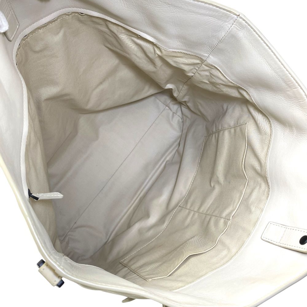 Bottega Veneta Tote Front Perforated Leather Ivory Lightweight — view 5