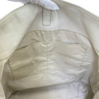 Bottega Veneta Tote Front Perforated Leather Ivory Lightweight — view 6